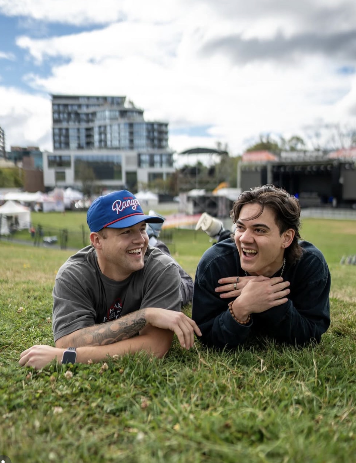 Festival grounds candid